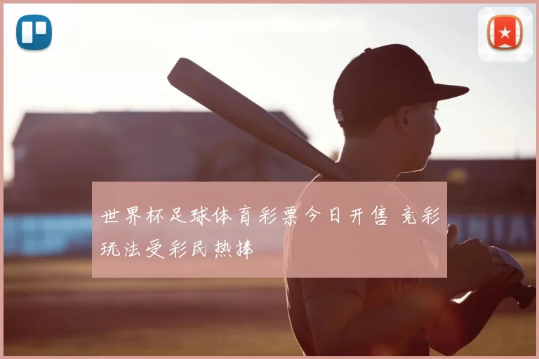 世界杯足球体育彩票今日开售 竞彩玩法受彩民热捧