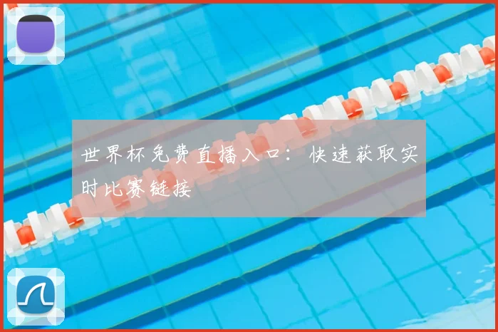 世界杯免费直播入口:快速获取实时比赛链接